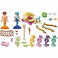 Princess Magic: Mermaid with Seahorse Carriage 