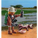 Special Plus: Researcher with Young Caiman - Retired