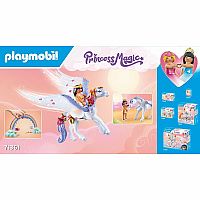 Princess Magic: Pegasus with Rainbow in the Clouds