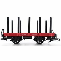 Lehmann Toy Train Red Field Stake Bed Wagon - G Scale  