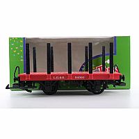 Lehmann Toy Train Red Field Stake Bed Wagon - G Scale  