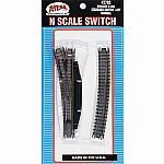 Code 80 Manual Left-Hand Switch - N Scale
