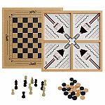 Crazy 4-Player Slingpuck/Chess/Checkers by Rustik