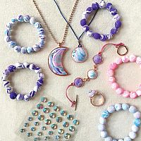 Wish Craft Marbled Moon Jewelry.
