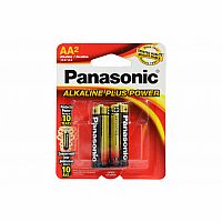 AA Panasonic Alkaline Plus Power Batteries - 2 Pack  