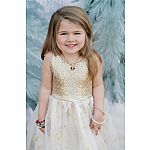 Glam Party Gold Dress, Size 3-4