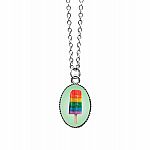 Rainbow Popsicle Necklace.