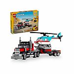 Creator 3in1: Flatbed Truck with Helicopter