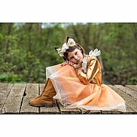 Woodland Fox Dress with Headband - Size 5-6