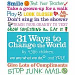 31 Ways To Change the World