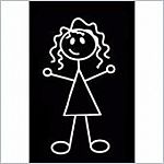 Family Car Stickers - Girl