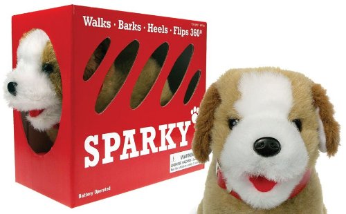 barking toy dog that flips