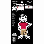 Family Car Stickers - Boy Colour