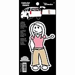 Family Car Stickers - Woman Colour