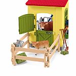 Large Barn with Animals and Accessories - Yellow 