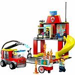 City: Fire Station and Fire Truck.