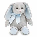 Lil' Hopsy Gray Bunny With Blue Ears - Bearington Collection