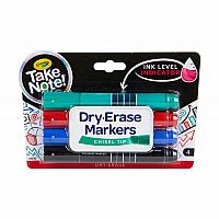 Take Note Dry Erase Markers - Chisel Tip 4 Pack - Retired.