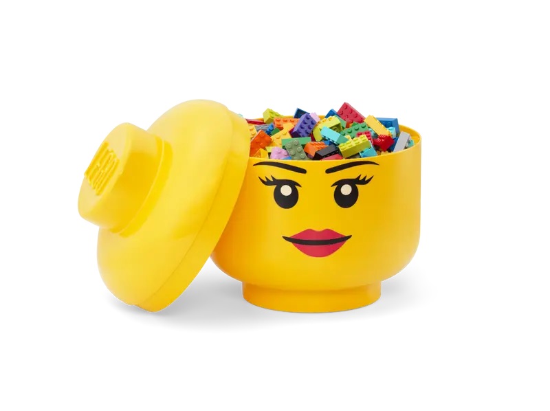 Lego Storage Head Girl (Large) Toy Sense