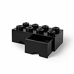 Lego Storage Brick Drawer - 8 Knobs Black