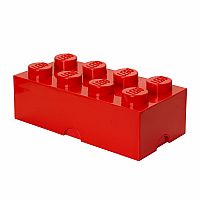 Lego Storage Brick - 8 Knobs Red