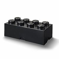 Lego Storage Brick - 8 Knobs Black