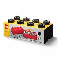 Lego Storage Brick - 8 Knobs Black