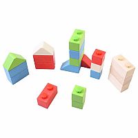 Wooden Click Blocks Set - Primary.