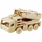 Hands Craft DIY 3D Wooden Puzzles - Missile Truck