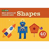 Write-On Wipe-Off Shapes Learning Cards