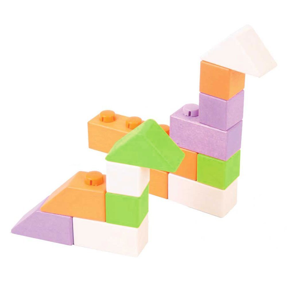 Wooden Click Blocks Set Basic. Toy Sense