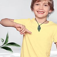 Soapstone Jewelry Pendant Kit - Leaf