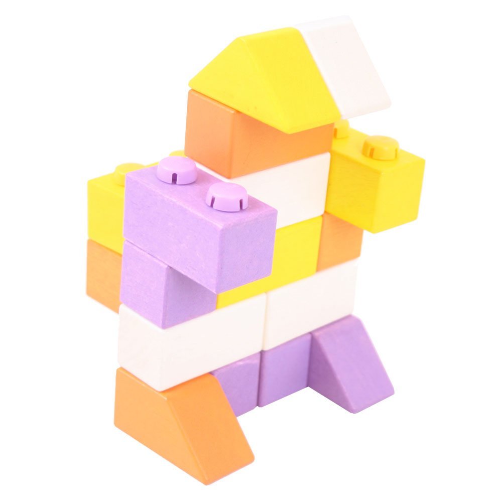 Wooden Click Blocks Set Basic. Toy Sense