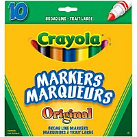 10 Original Broad Line Markers.