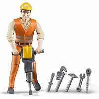Construction Worker with Accessories.