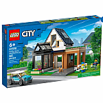 City: Family House and Electric Car