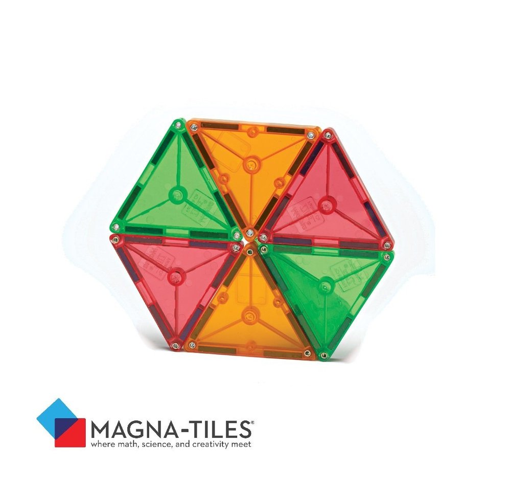 Magna Tiles Clear Colors 32 Piece Set. Toy Sense