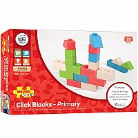 Wooden Click Blocks Set - Primary.