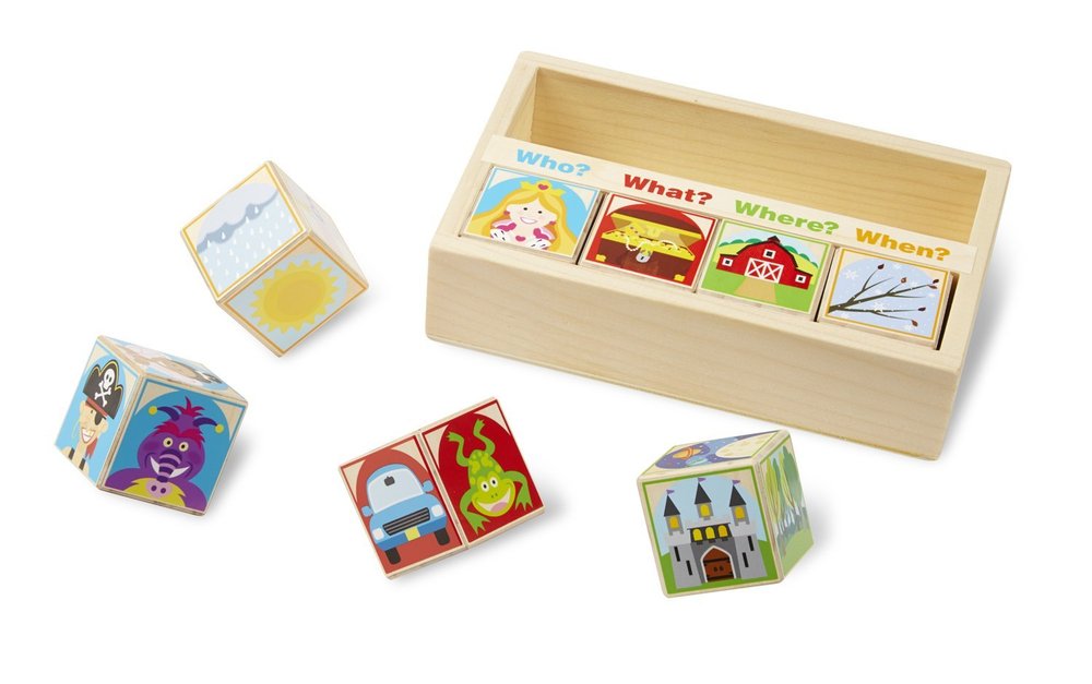 Wooden Story Blocks Toy Sense