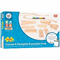 Curves & Straights Expansion Pack - BIGJIGS Rail