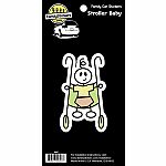 Family Car Stickers - Baby in Stroller Colour