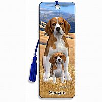 Beagle - 3D Bookmark.