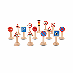 Set of Traffic Signs & Lights - Plan Toys