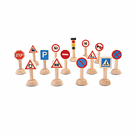Set of Traffic Signs & Lights - Plan Toys