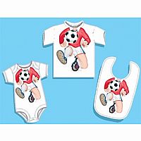 Soccer Red Onesie 12 Months