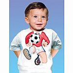 Soccer Red Onesie 12 Months