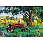 Red Tractor Tray Puzzle - Cobble Hill 