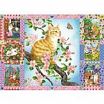 Blossoms and Kittens Quilt - Cobble Hill