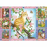 Blossoms and Kittens Quilt - Cobble Hill 