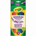 12 Watercolour Pencils.